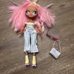 Lol Surprise‎ Dolls OMG Doll Sunshine Girl Pink Hair Toy Rare Skates Toy